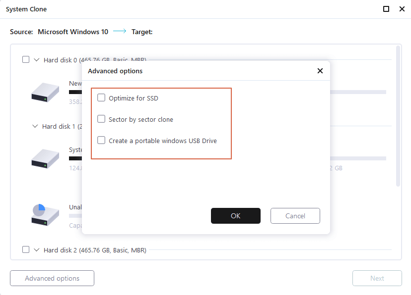 choose Create a portable windows USB Drive option