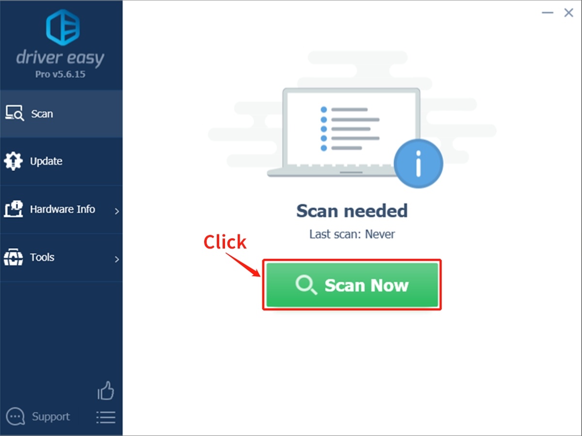 Click Scan Now to find all the missing, outdated or mismatched drivers