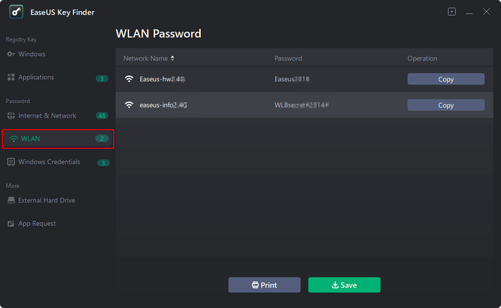 select wlan on the left side