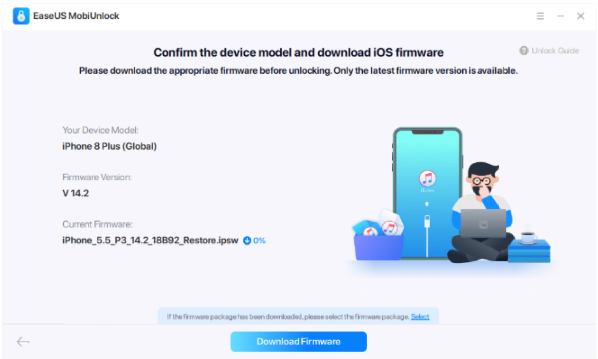 how to remove icloud from iphone/ipad without password step 2