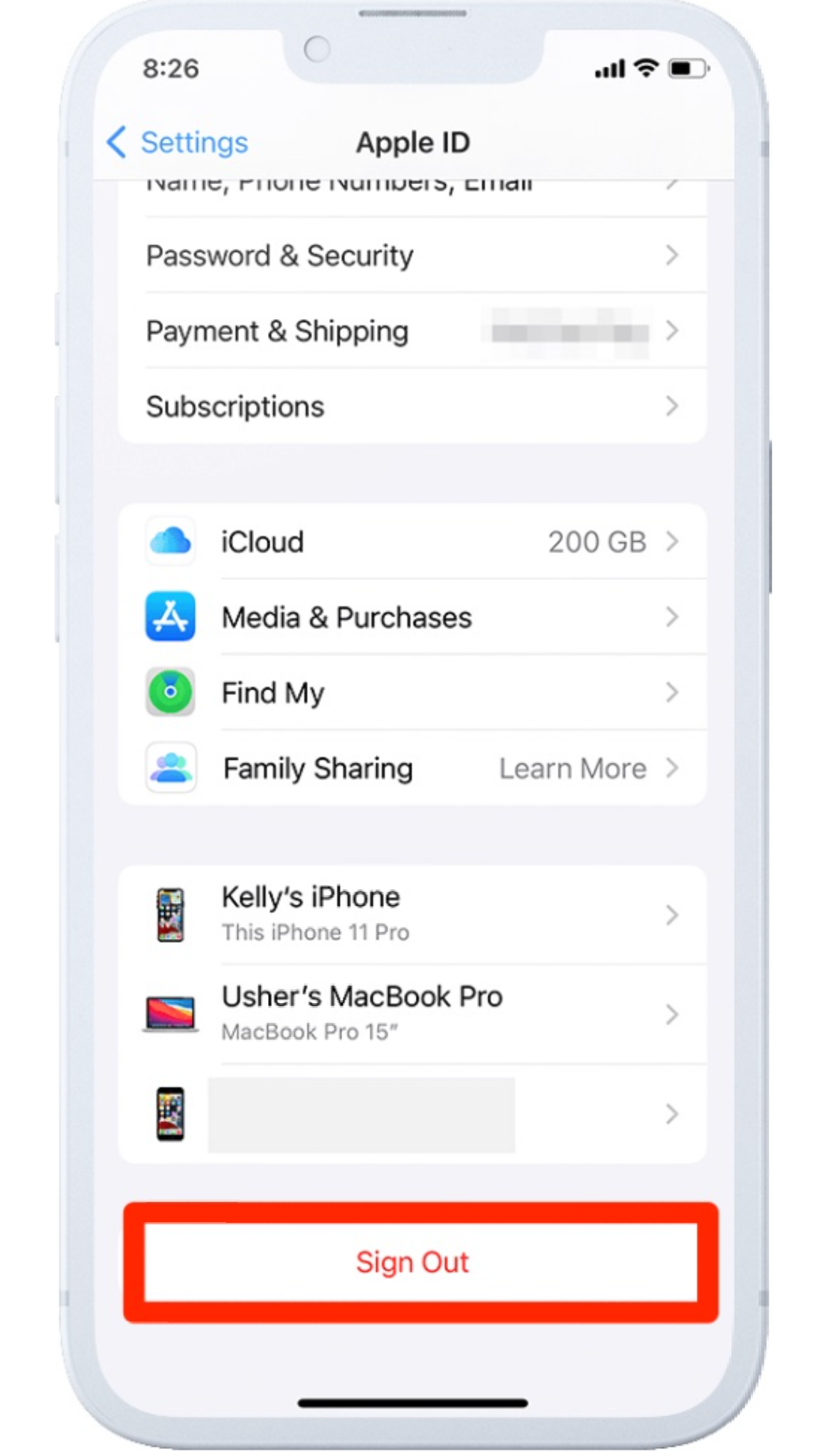 how to remove icloud from iphone/ipad with password step 2