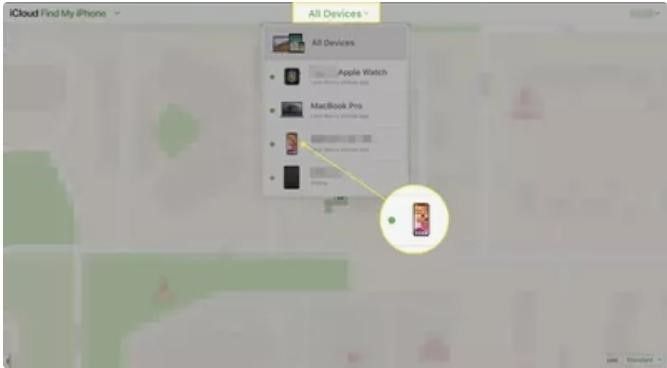 How to Unlock iPhone with Emergency Call Screen alternative: iCloud Step 3
