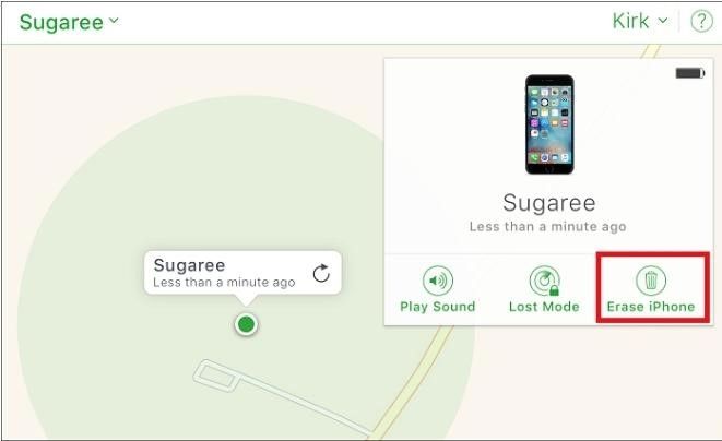 How to Unlock iPhone with Emergency Call Screen alternative: iCloud Step 4