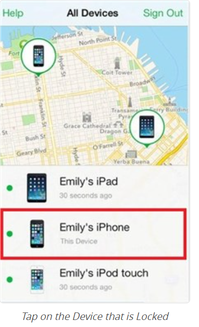 How to unlock iPhone without passcode or face id with iCloud Step 3