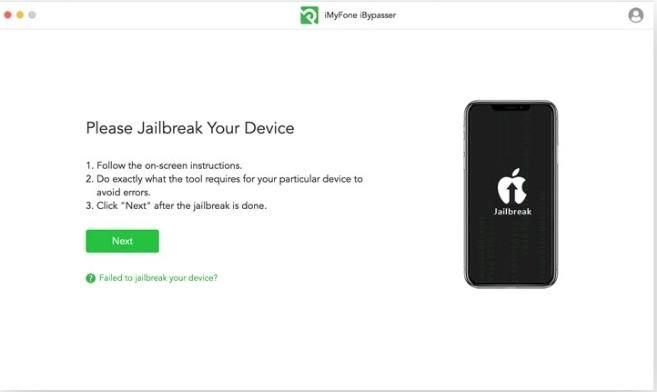 How to bypass activation lock with iMyFone iBypasser Step 3