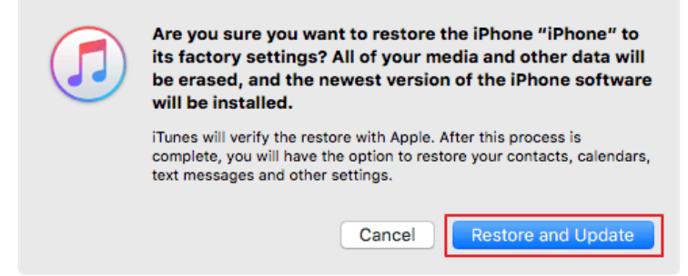 How to unlock iPhone without passcode or face id with iTunes Step 5