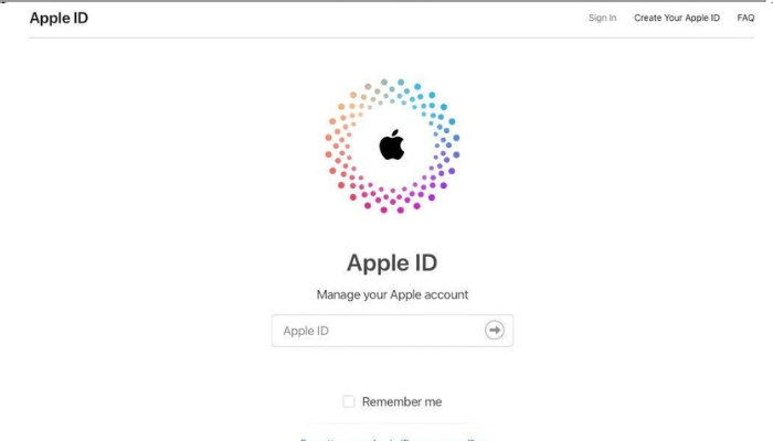 Enter Your Apple ID