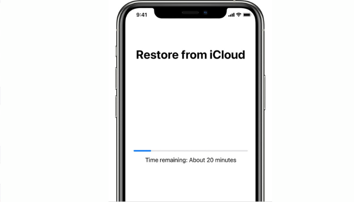 Click On Restore From ICloud
