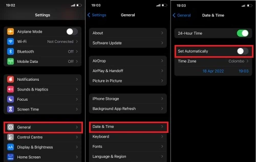 set screen time limits and time zones