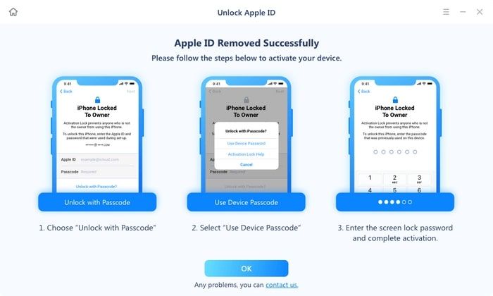 unlock the devices