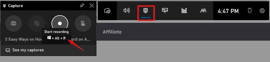 How to screen record on HP Laptop with default screen recorder