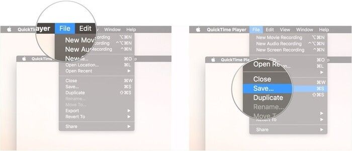 tap on the save option