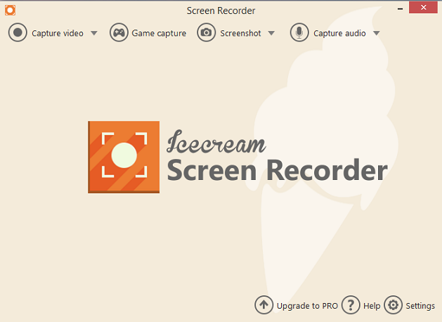 launch the icecream screen recorder software