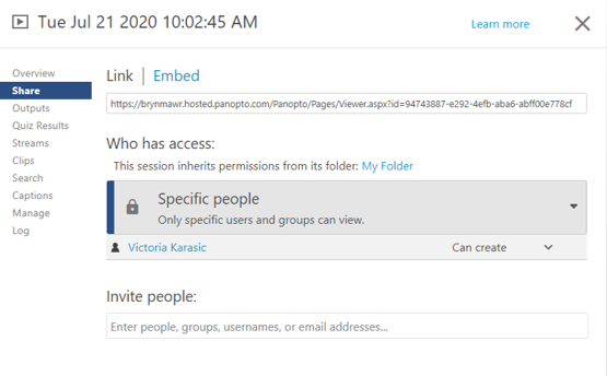 How to screen record on a Dell Laptop with Panopto Express Step 5