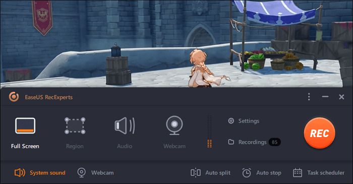 tap on the full screen option