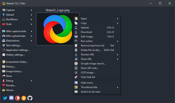 sharex screen recorder software