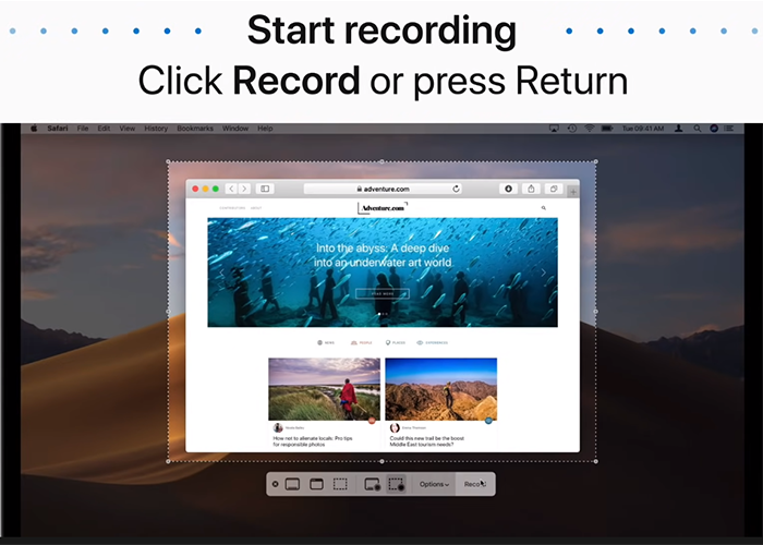 start screen recording