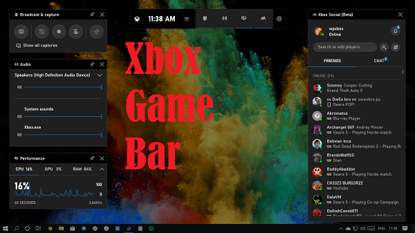 record game screen using xbox game bar