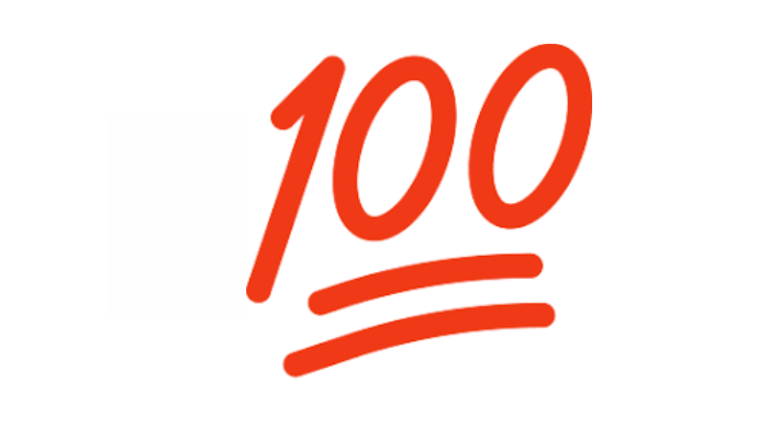 100 Points Symbol