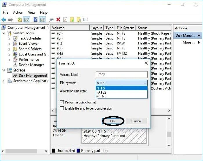 3 Ways to Fix the File is Too Large Method 1 by Using the Disk Management Step 3