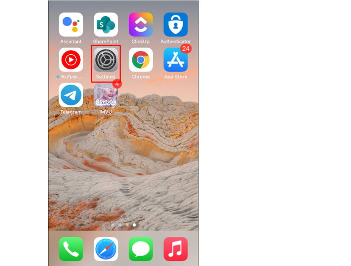 5G Network Not Showing up on iPhone Step 1