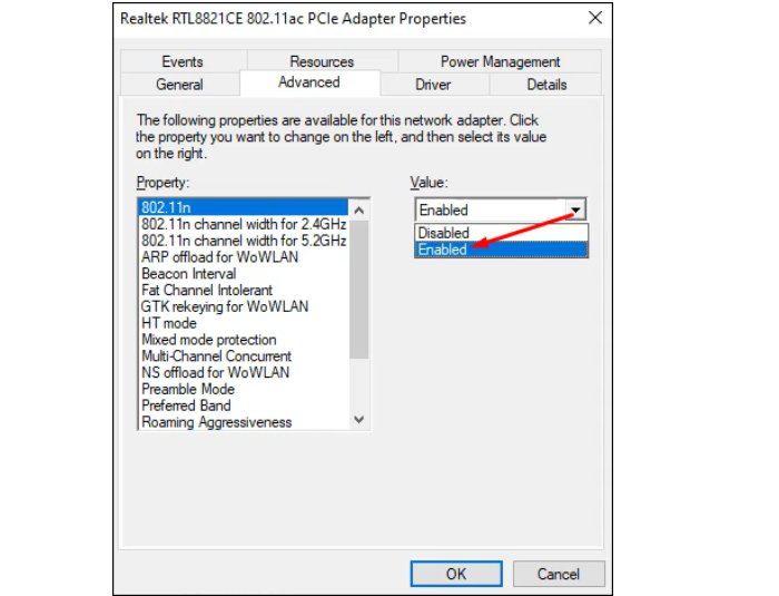 5G Network Not Showing up on Windows Method 2 Step 5
