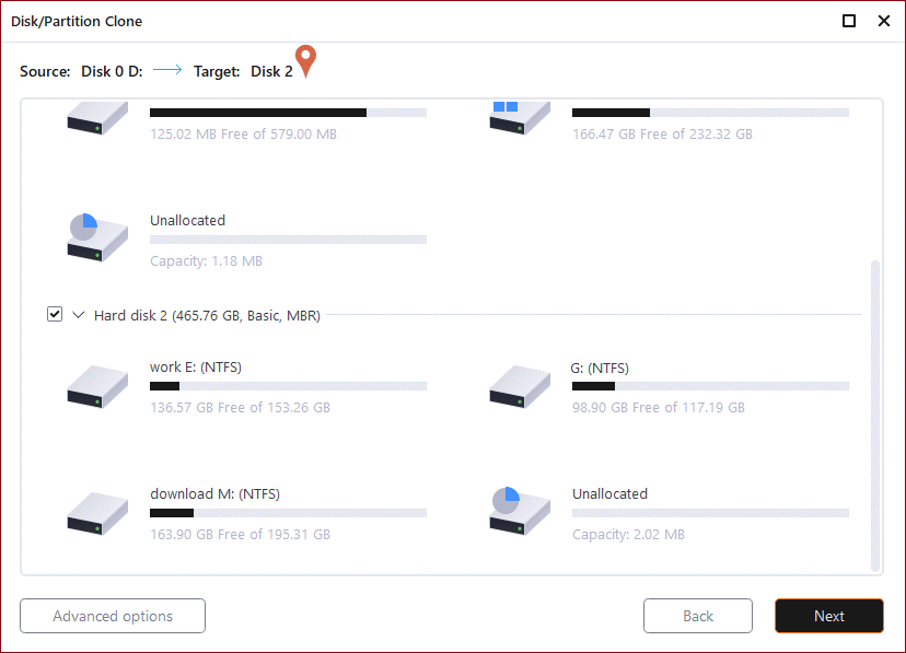Clone disk. Clone disk