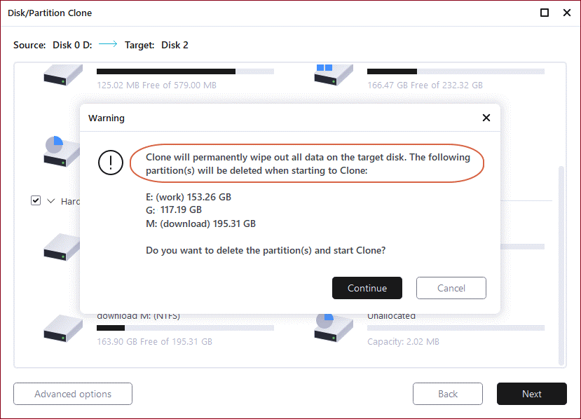 EaseUSTodo Backup for cloning MBR to GPT step 4