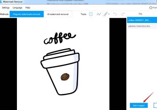 Removing watermarks from photos using Apowersoft step 4