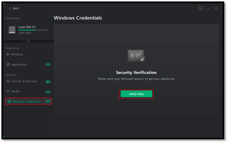 Recover browser's password with EaseUS Key Finder