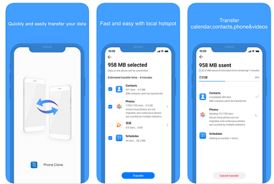 phone clone interface