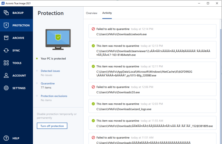 protection feature