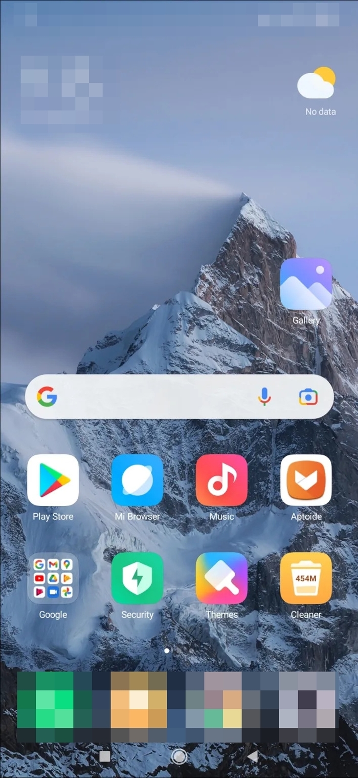android mobile screen