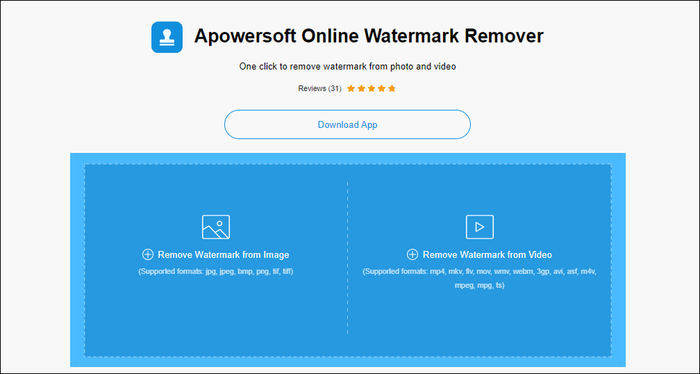 remove watermark online using apowersoft online watermark remover