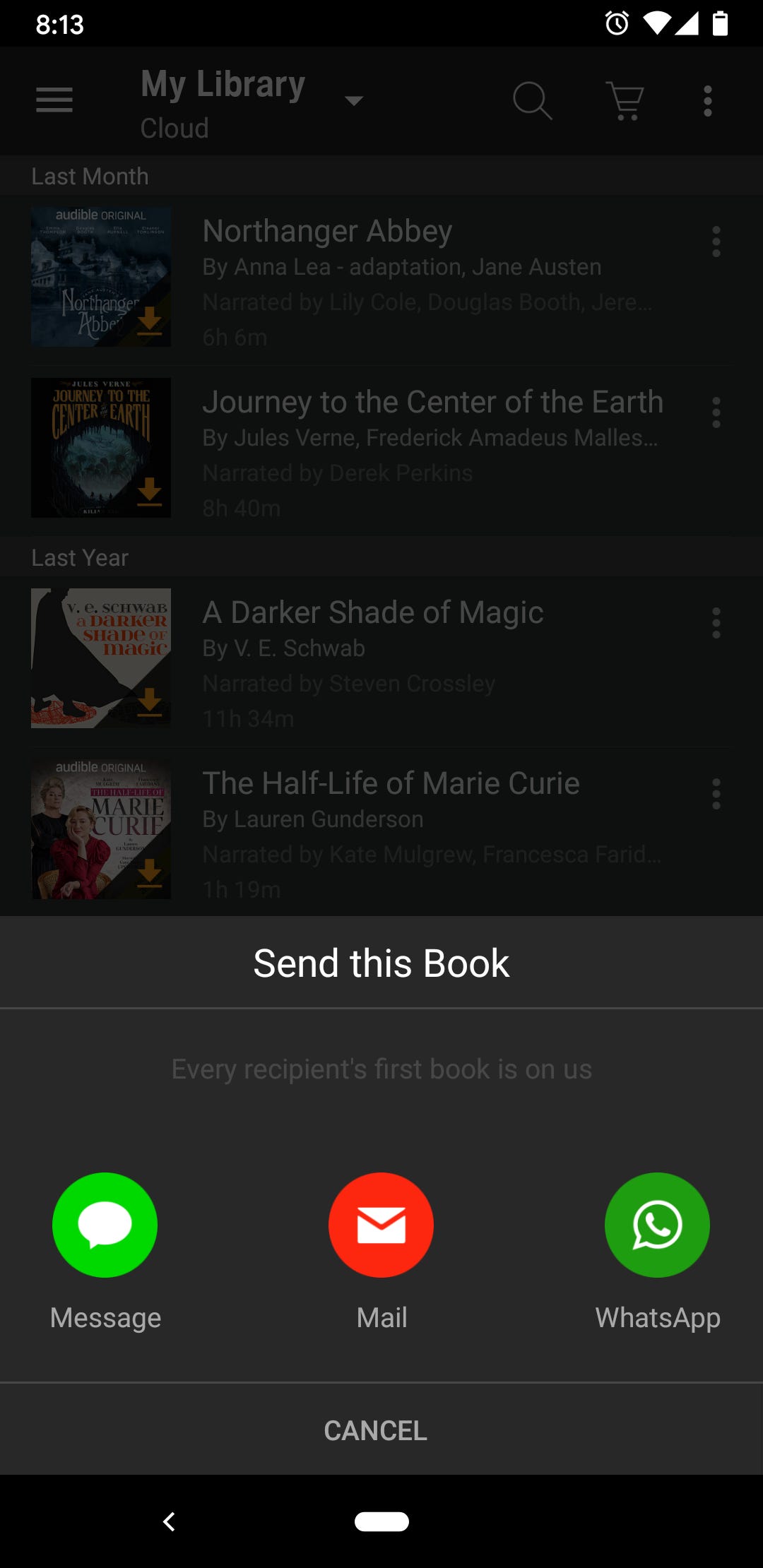 choosing the sharing medium