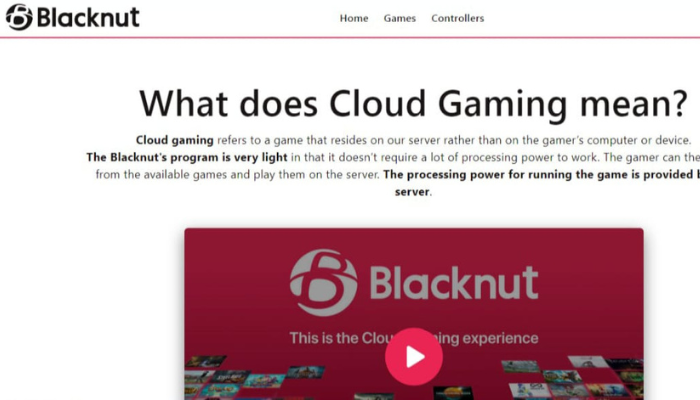 Blacknut Cloud Gaming Service