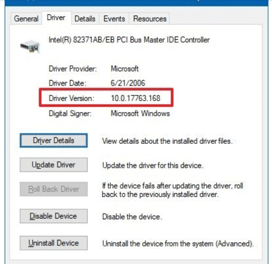 use Device Manager to find out what driver version 