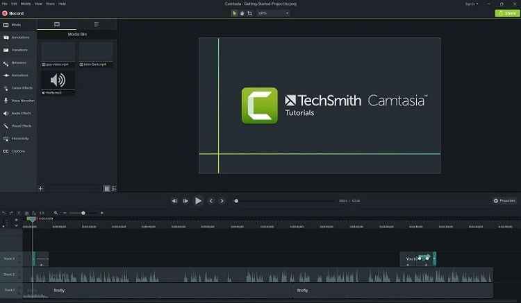 Camtasia screen recorder app for Windows