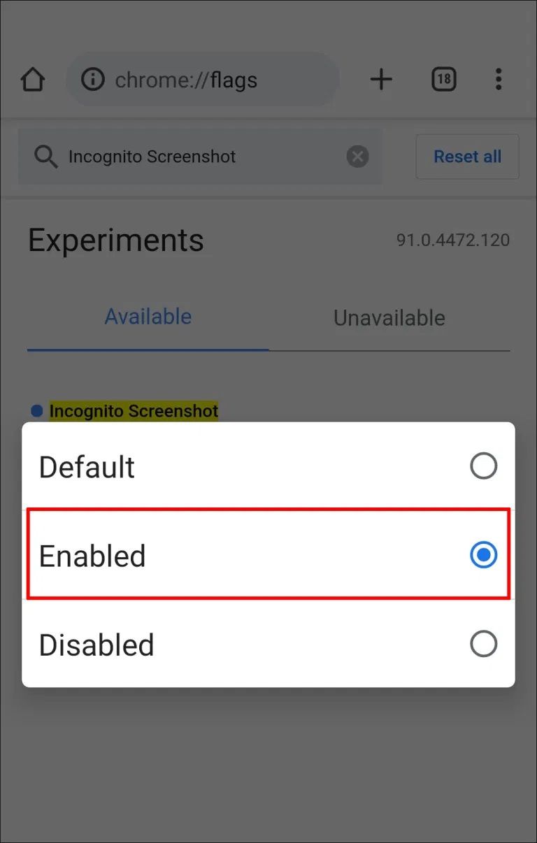 select enabled