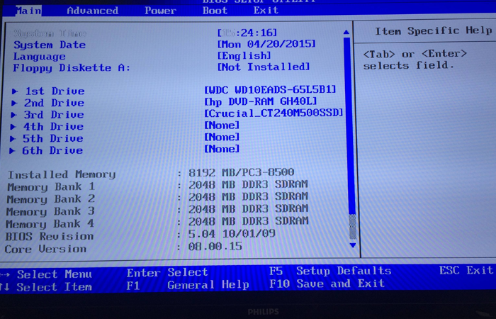 Changing the boot order in Bios; Select SSD as the first boot device. 