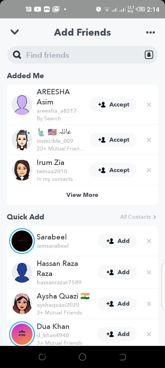 choose quick add button