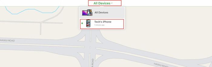 tap on all devices option