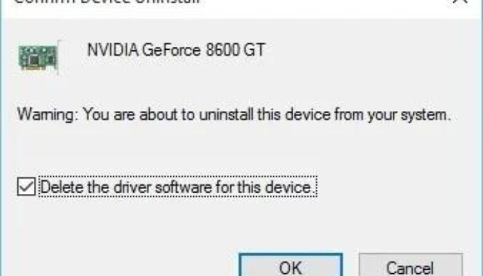 Delete The Driver Software For This Device