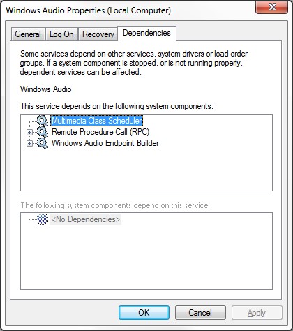click on dependencies tab