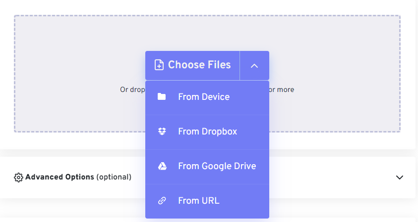 choose files from your device