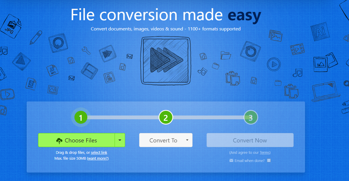 choose file to convert
