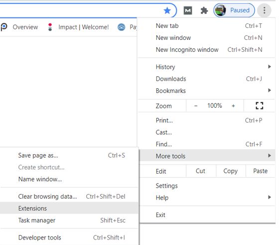 disable your extensions