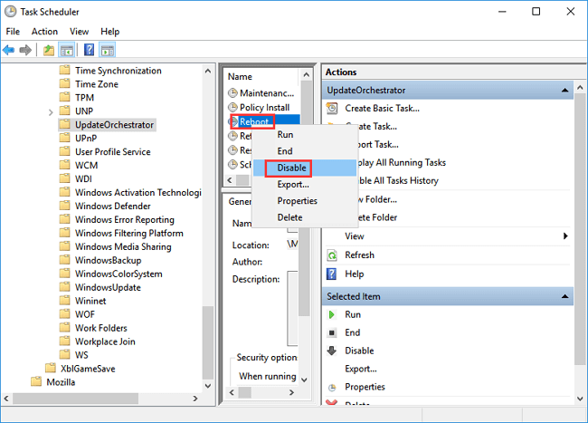 prevent windows 10 from restarting