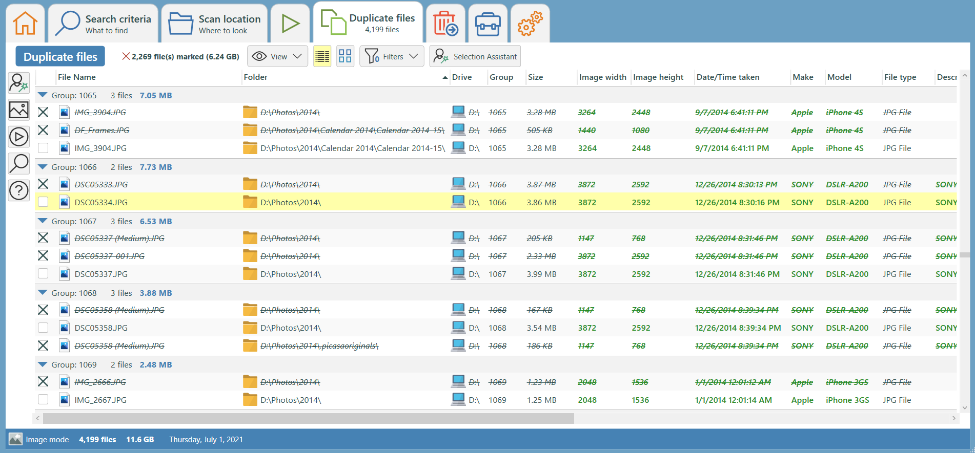 Duplicate Cleaner app for duplicate video finder Step 1