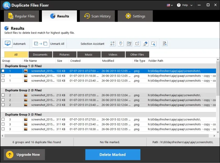 Duplicate Files Fixer app for duplicate video finder